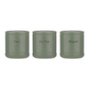 Zestaw 3 pojemników ceramicznych, szałwiowy, - Price & Kensington