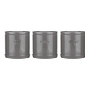 Zestaw 3 pojemników ceramicznych, szary, Acce - Price & Kensington