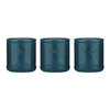 Zestaw 3 pojemników ceramicznych, Tealblue, A - Price & Kensington